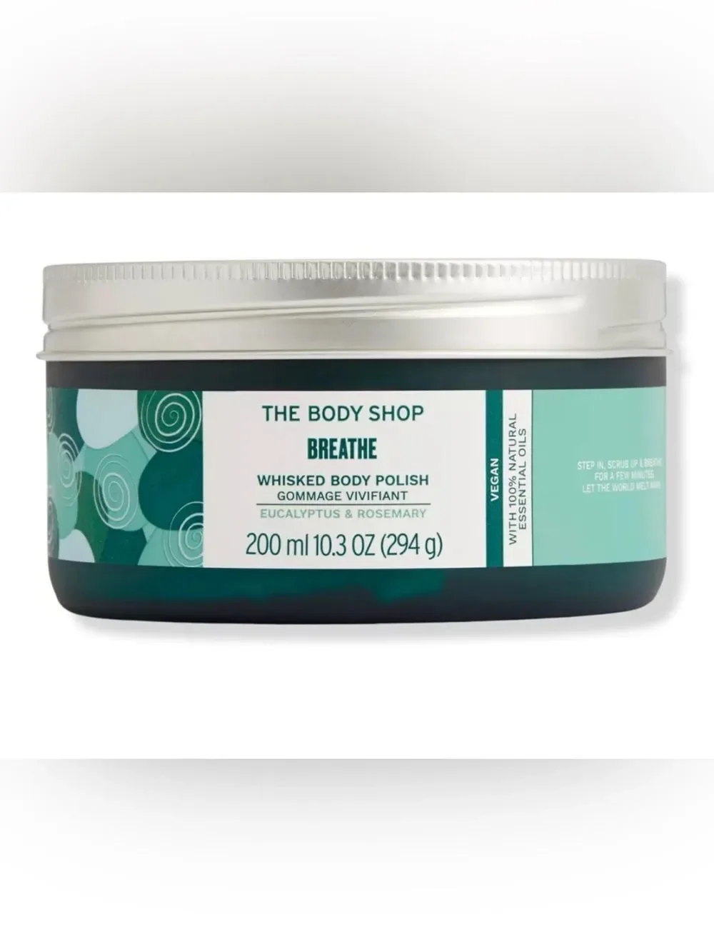 The Body Shop Breathe Whisked Body Polish Eucalyptus & Rosemary 7.7 OZ